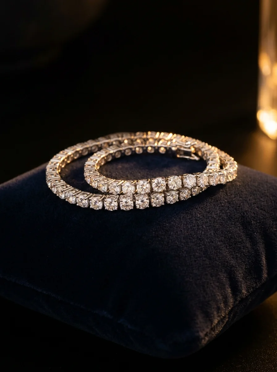 Diamond rivière bracelet from the Rivière collection