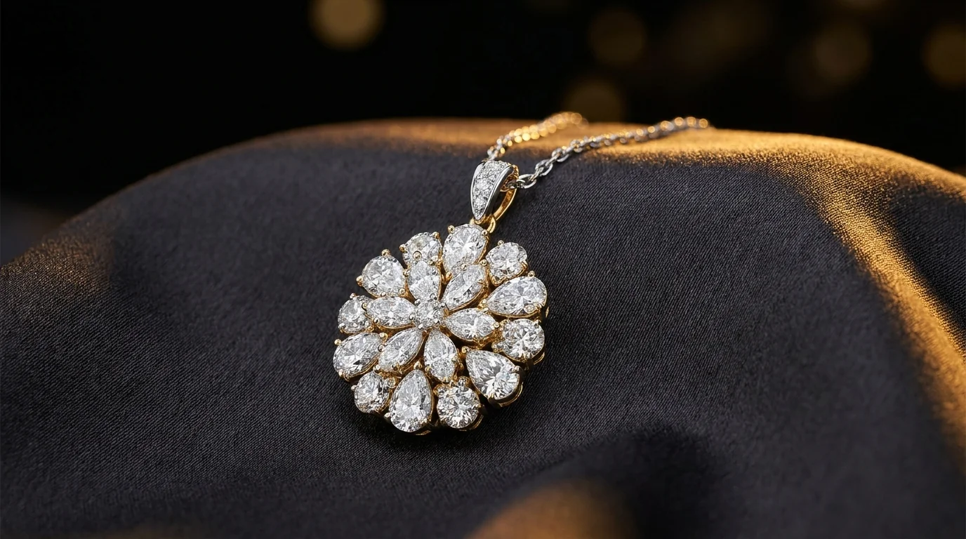 Diamond necklace from the upcoming Blooming collection
